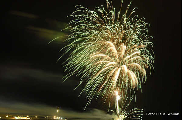 Feuerwerk auf dem Frhlingsfest Mnchen