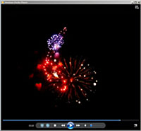 Screenshot vom Video des Feuerwerks auf dem Frühlingsfest 2010 in München